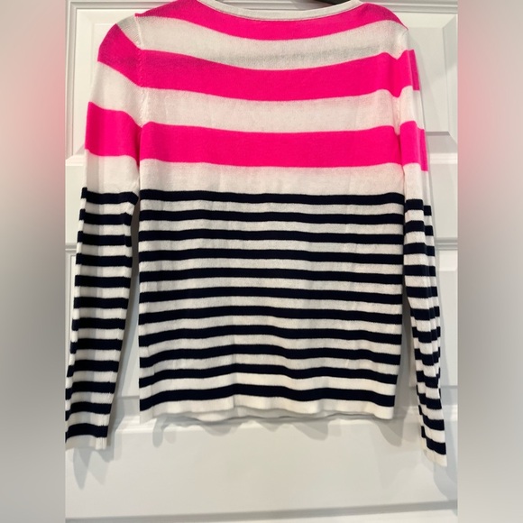 Lilly Pulitzer Women's Pink, Navy & White Sweater, Size XS - Picture 3 of 4